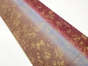 金彩　のり散らし模様　全通袋帯